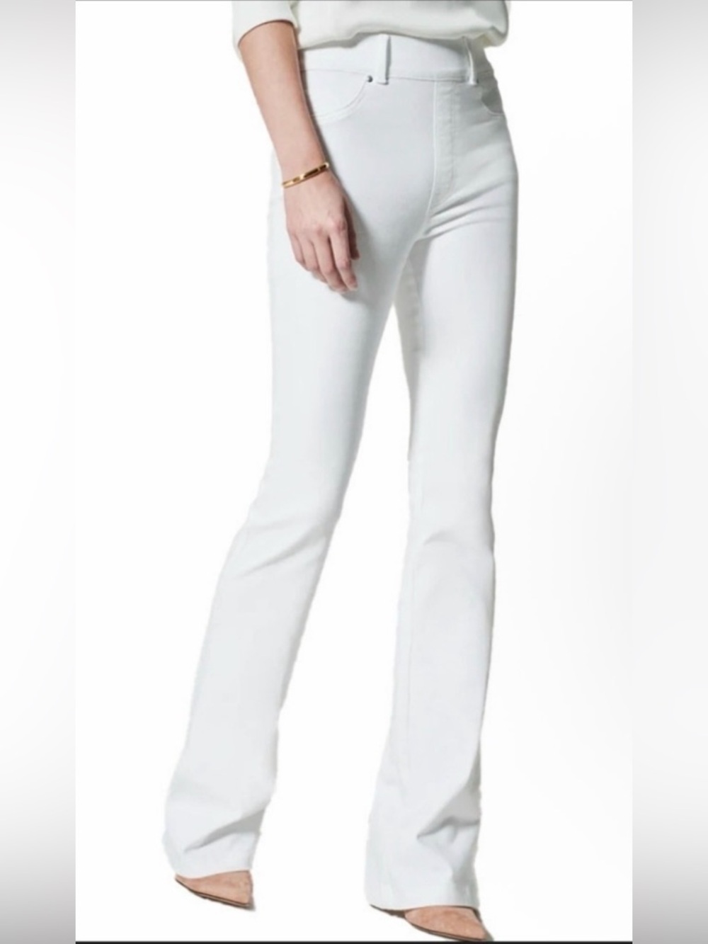 +NEW Spanx Flare Jeans White Small